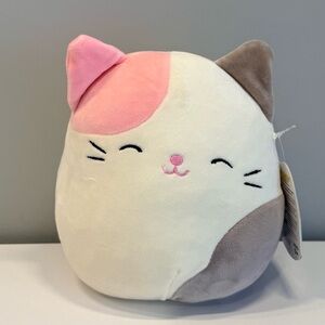Brand New Rare 2019 7” Karina Squishmallows Pink and Gray Cat Plush Toy